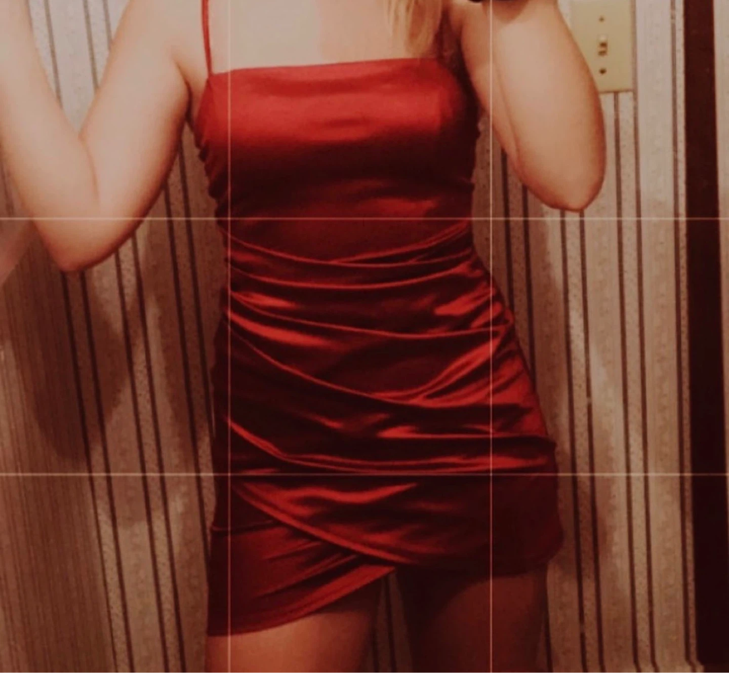 Windsor Red Satin Slip Mini Dress - photo 3