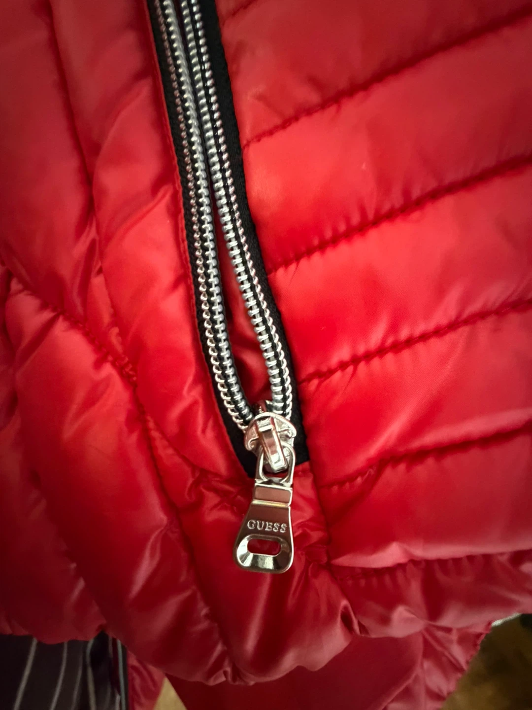 Guess Red Puffer Jacket