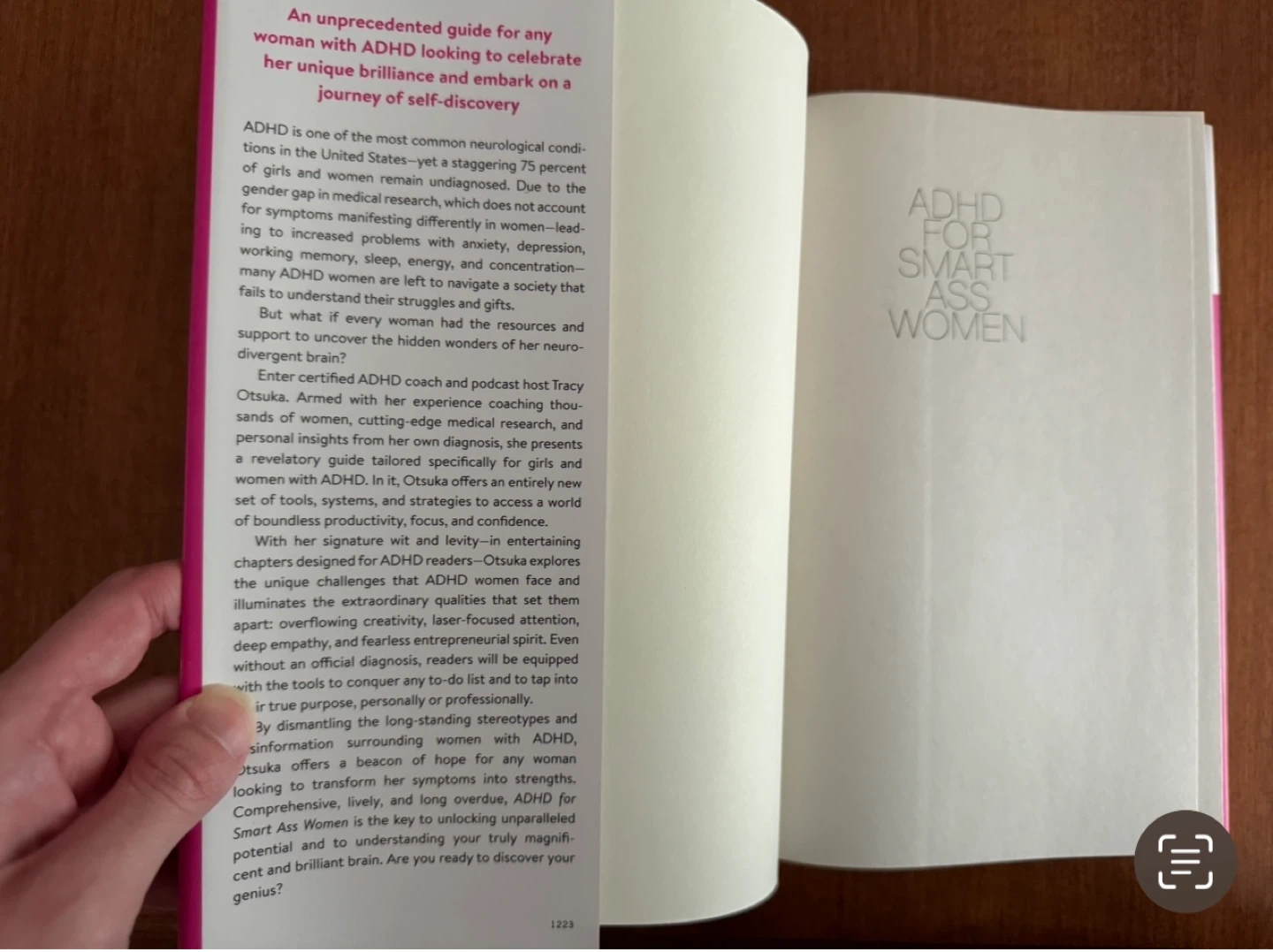 ADHD for Smart Ass Women by Tracy Otsuka, hardcover book - photo 3
