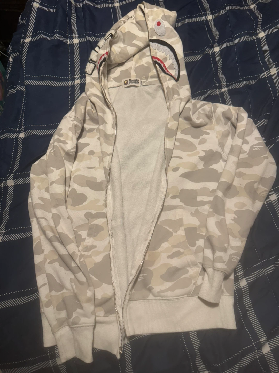 A Bathing Ape Shark Full Zip Hoodie Size M