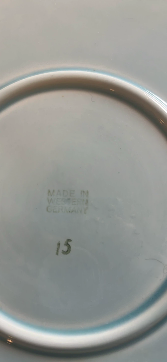Decorative Plate with Birds and Grapes - Made in Western Germany - photo 2