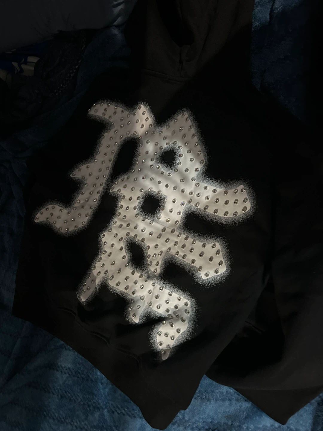 RHUDE "Emotions Never Die" Rhinestone Zip-Up Hoodie - photo 5