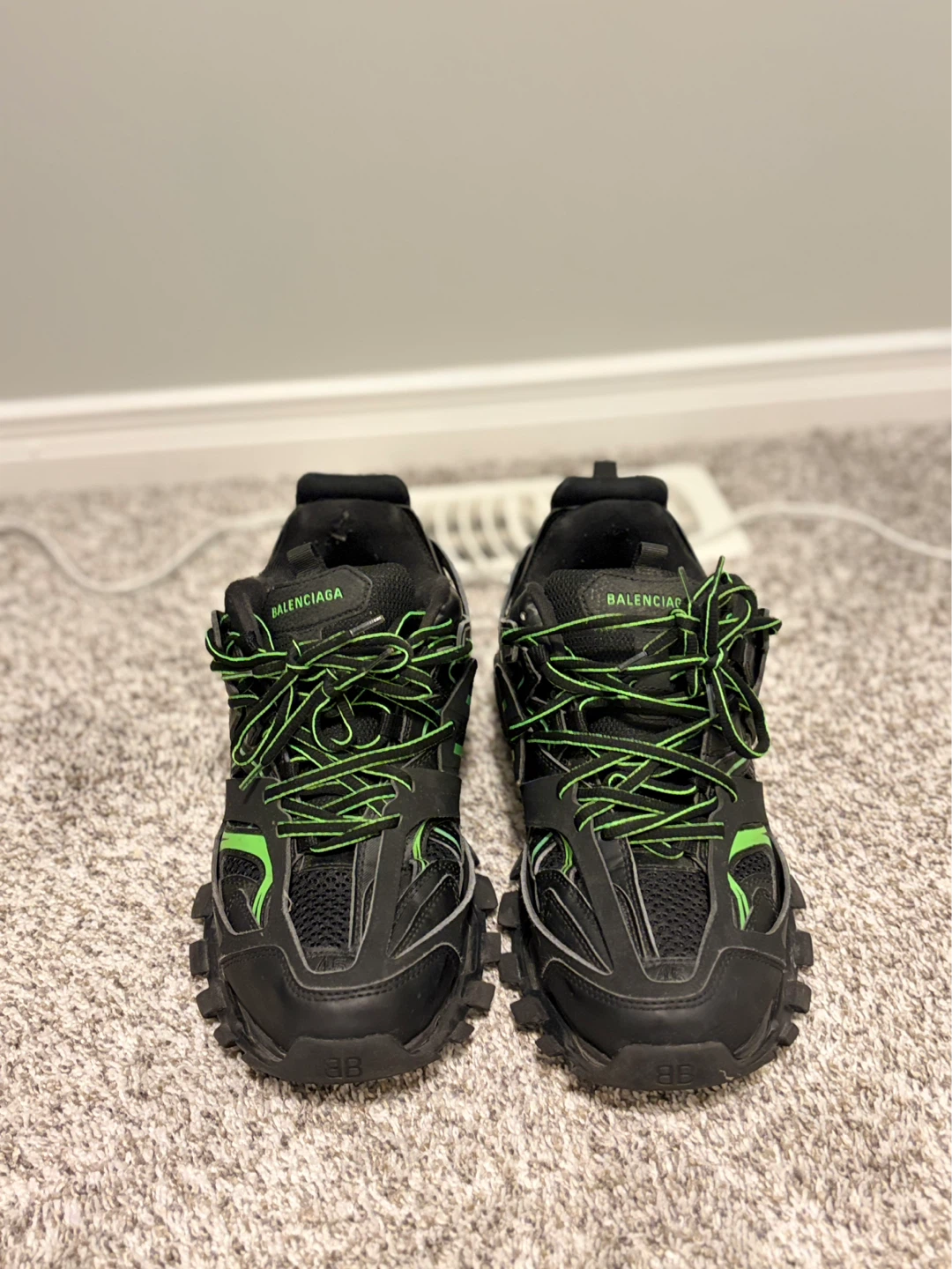 Balenciaga Track Sneakers Black/Neon Green