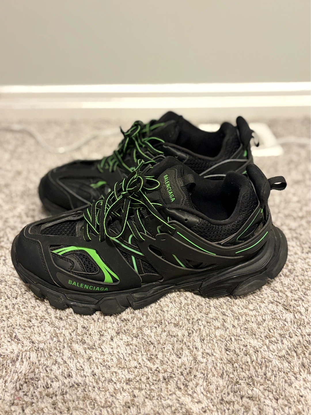 Balenciaga Track Sneakers Black/Neon Green - photo 3