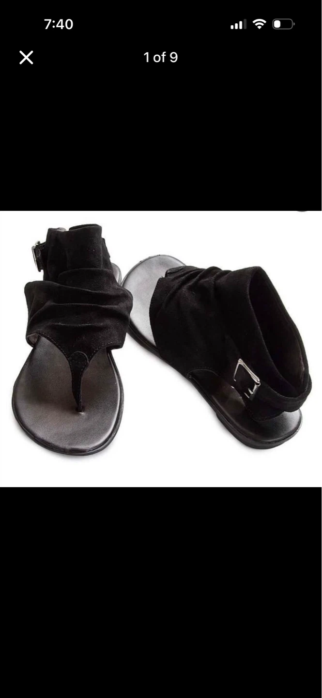 Nine West Ankle Leather 7.5 Sandals