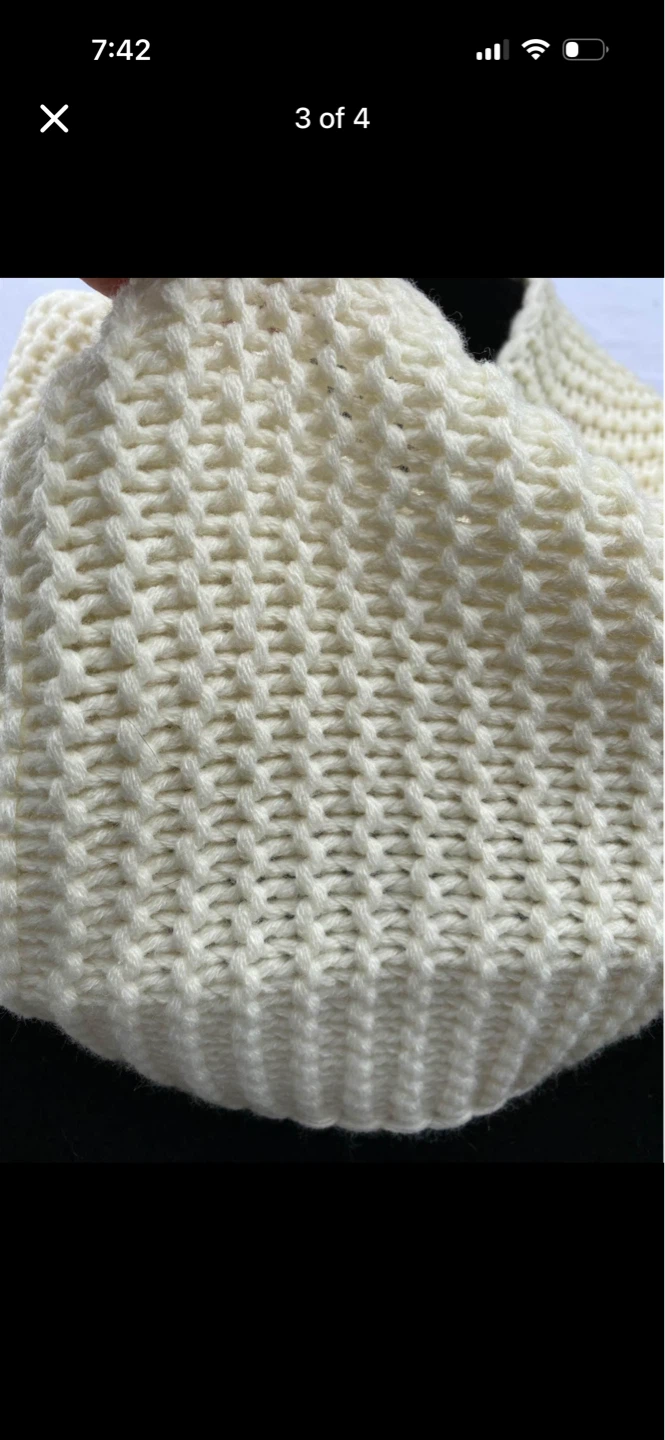 Ivory Knit Infinity Scarf - photo 3