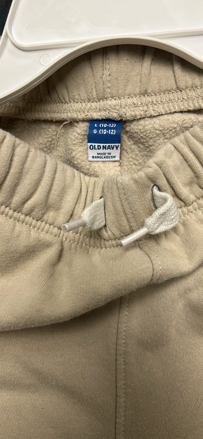 Old Navy Tan Jogger Sweatpants - Kids Size L (10-12) - photo 3