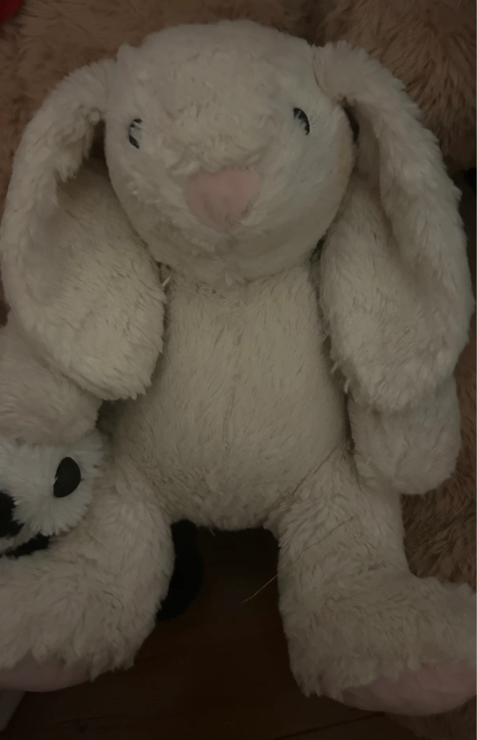 White Plush Bunny Stuffed Animal