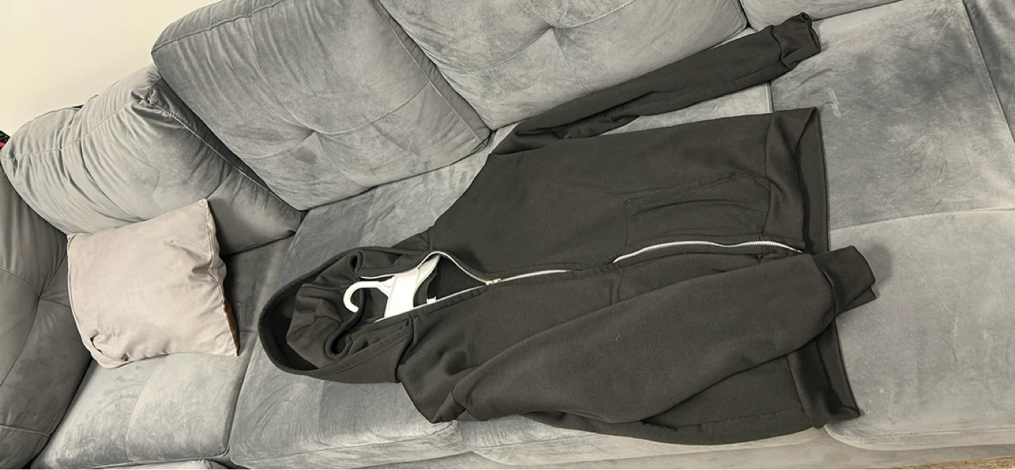 Black Zip-Up Hoodie - photo 3