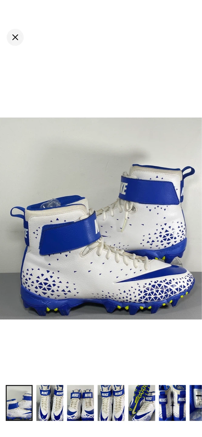 Nike Men's Football Cleats White/Blue