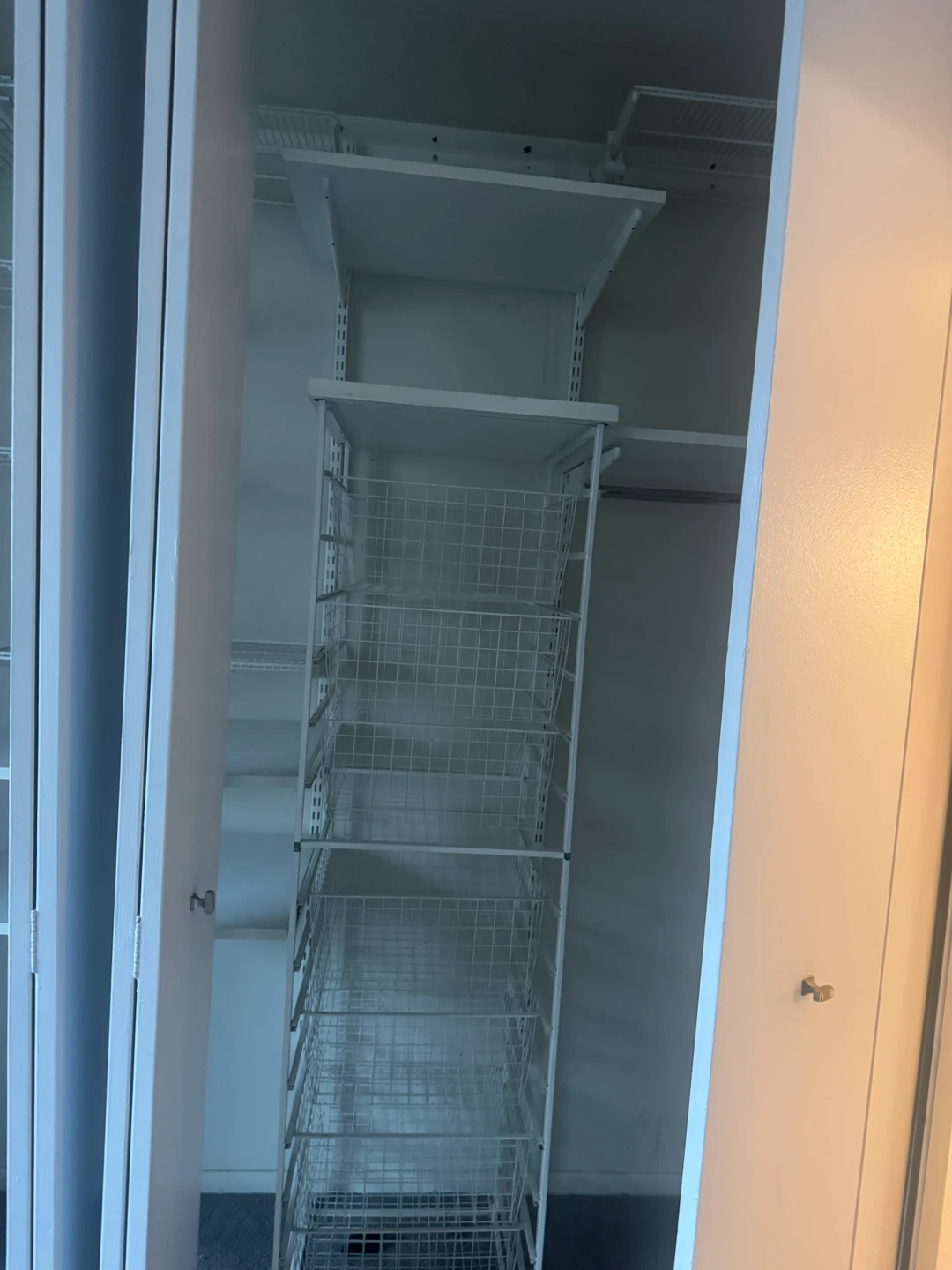 White Wire Closet Shelving and Drawer System - photo 2