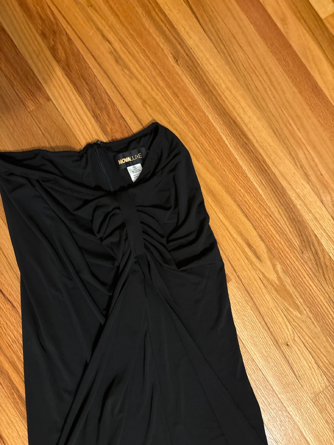 NOVALUXE Black Strapless Maxi skirt - photo 2