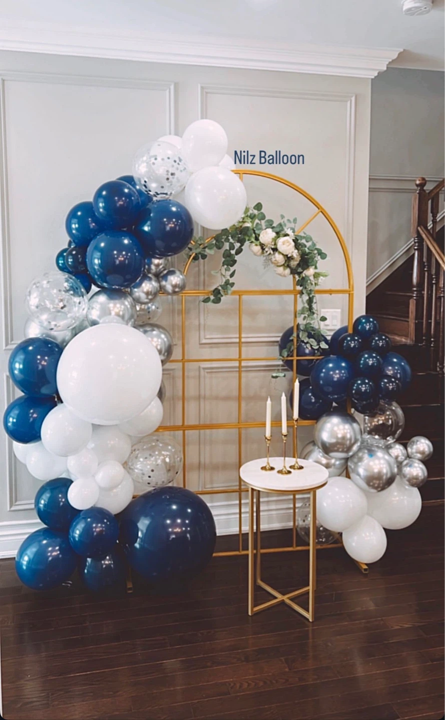 Elegant Gold Wedding Backdrops/Balloon Garland– Like New!