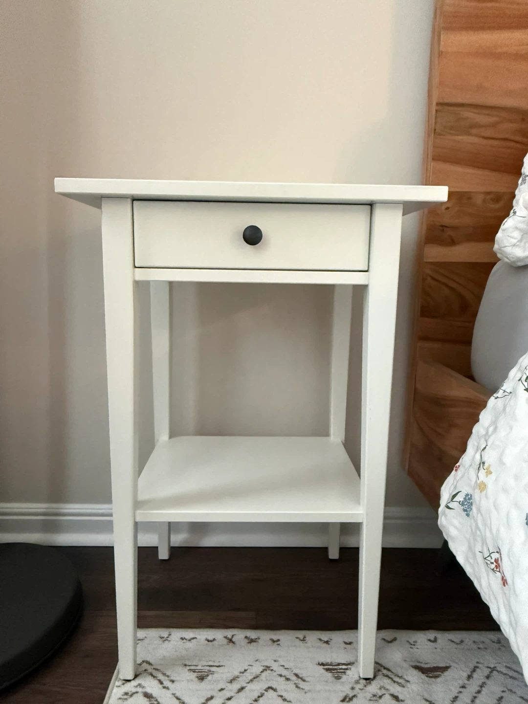 White IKEA Nightstand