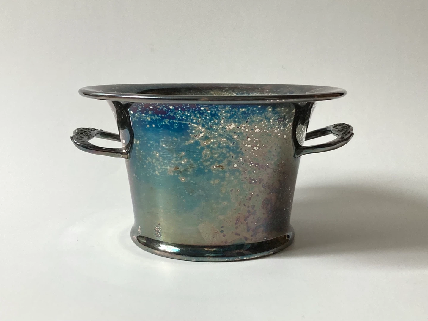 Vintage Silver Plated Small Ice Bucket/Vessel/Planter