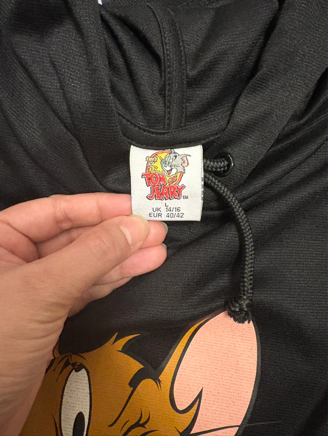 Tom & Jerry Black Hoodie - photo 2