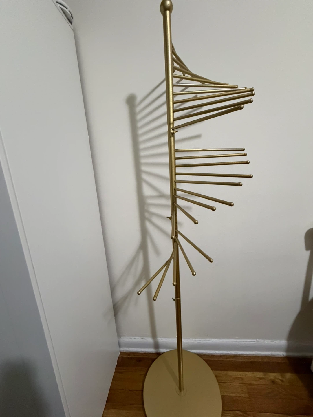 Gold Spiral Scarf Hanger Stand - photo 2