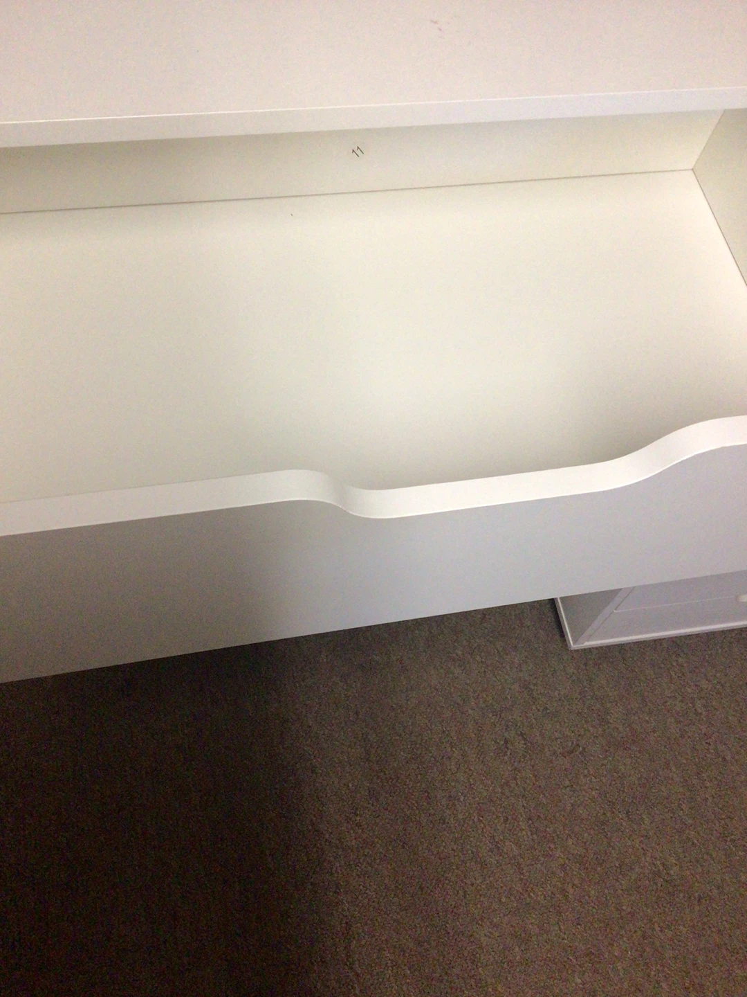 White 4-Drawer Dresser with Gold Legs - photo 2