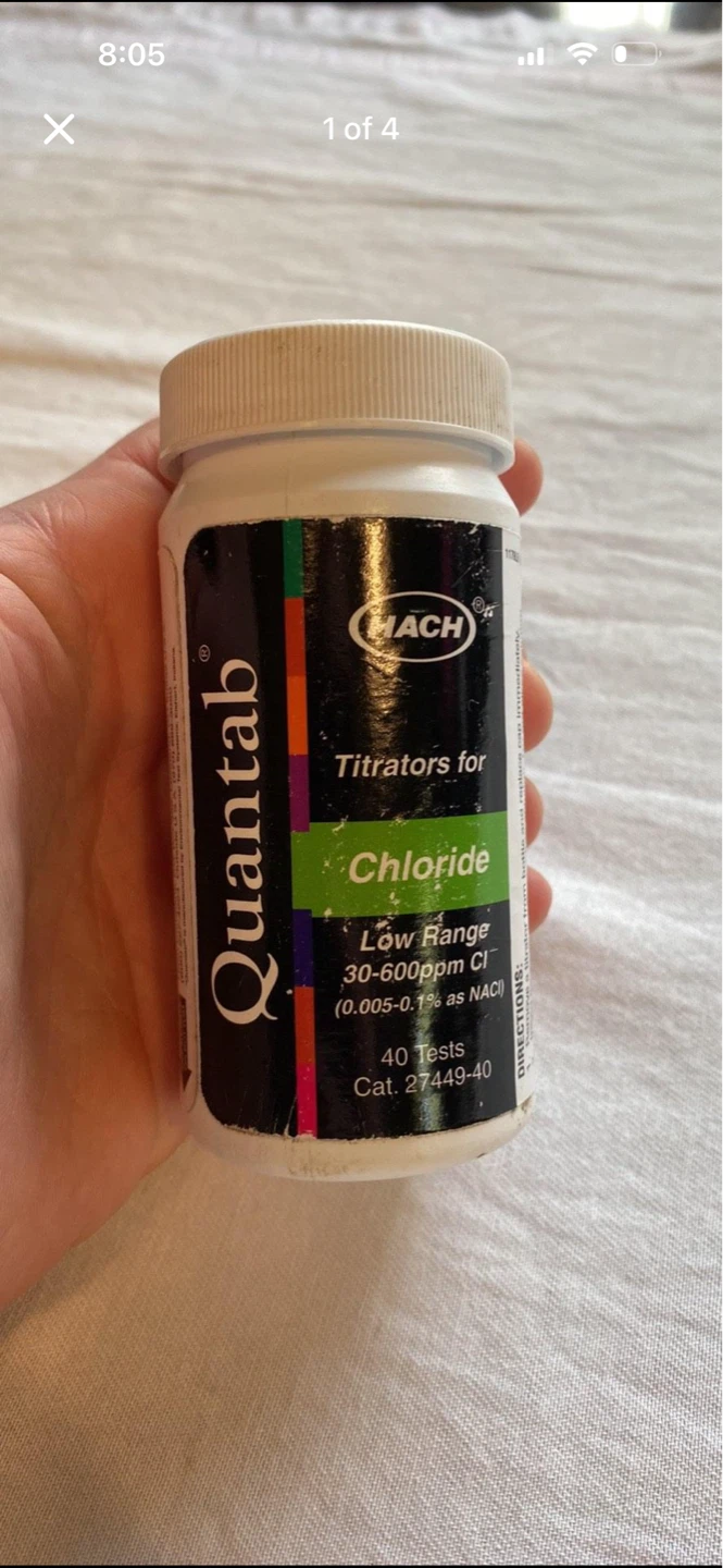 Hach chloride Quantabs