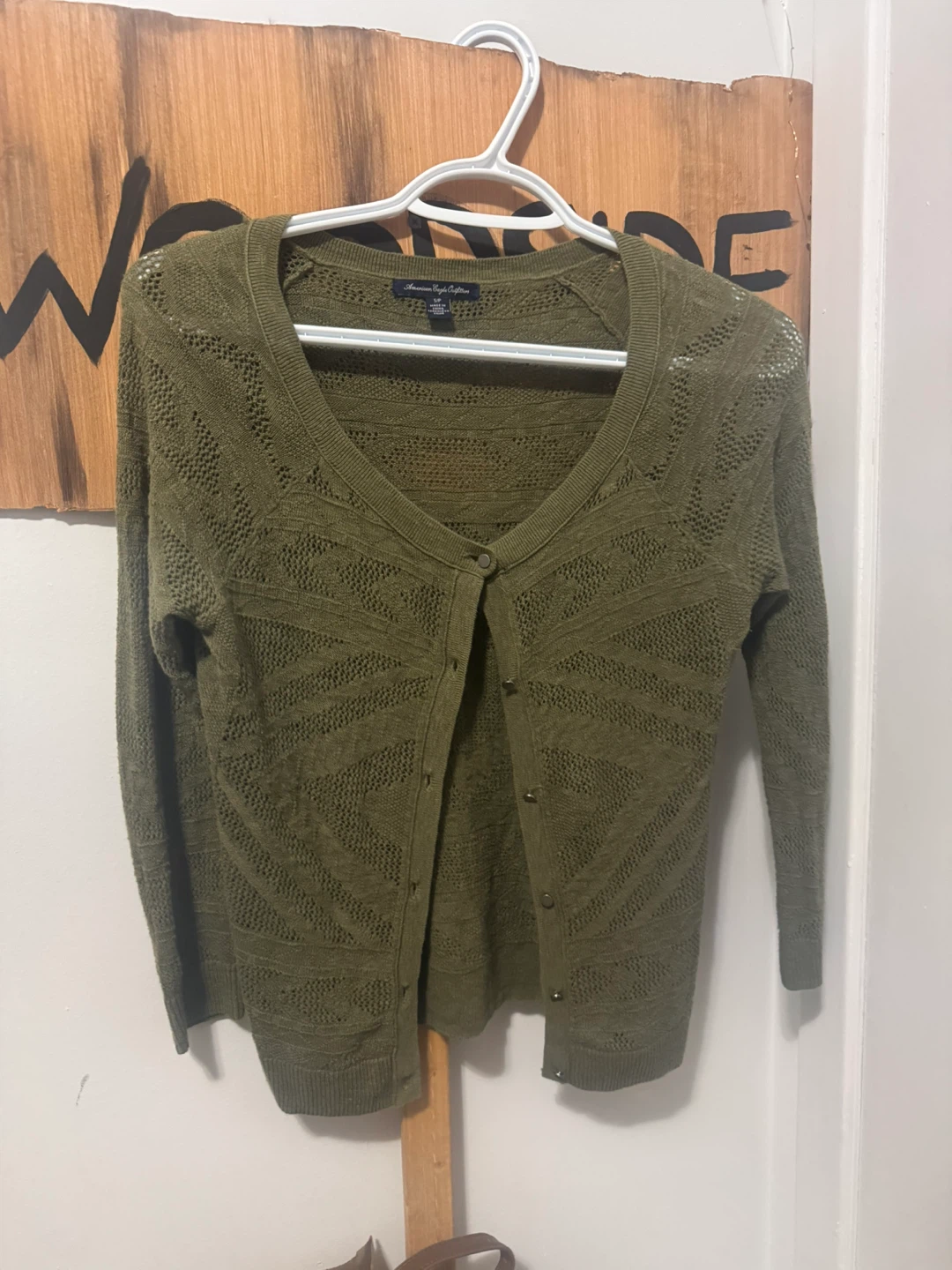 American Eagle Outfitters Green Cardigan