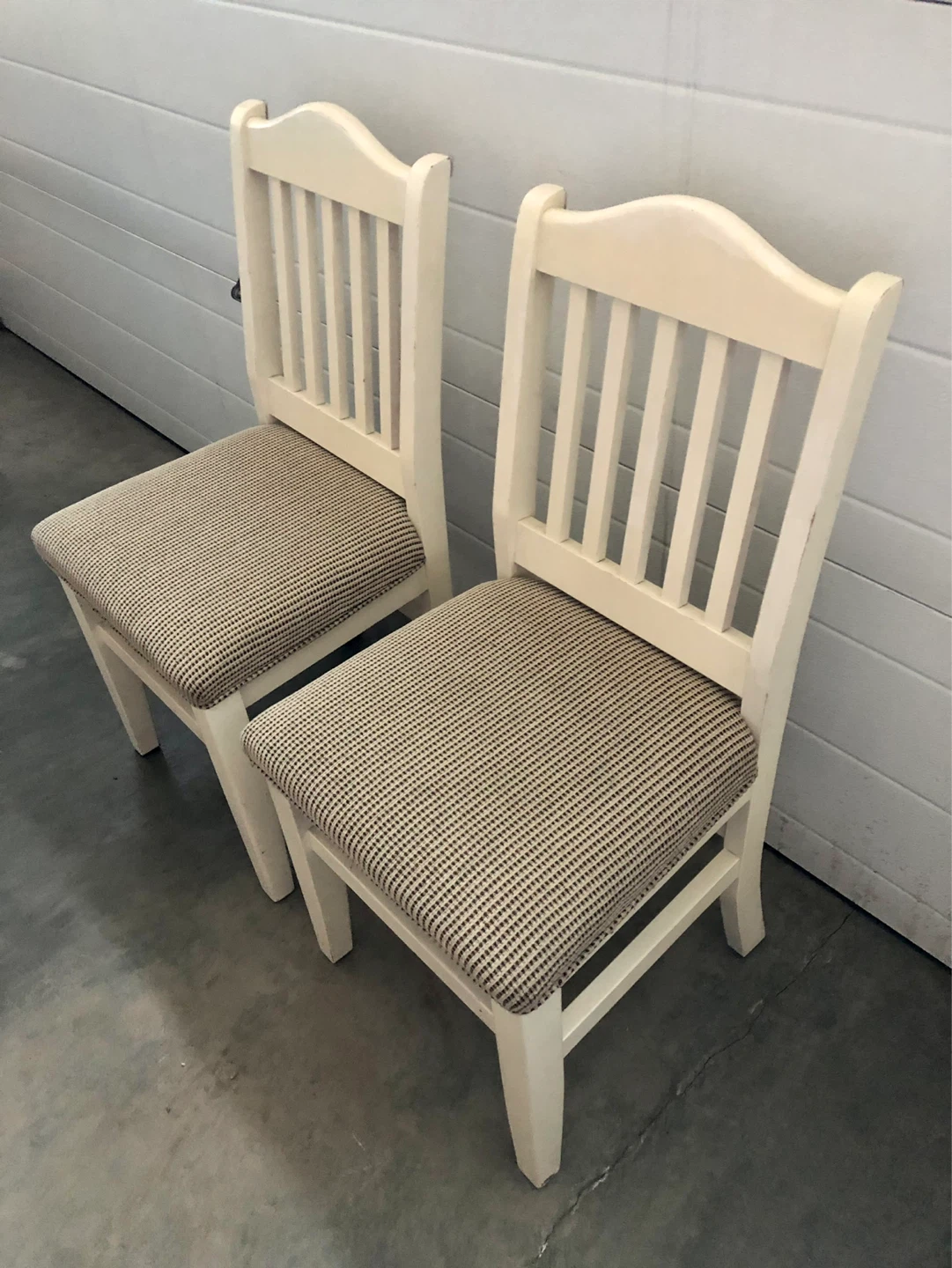 Cream Upholstered Dining Chairs - Set of 2 - photo 2