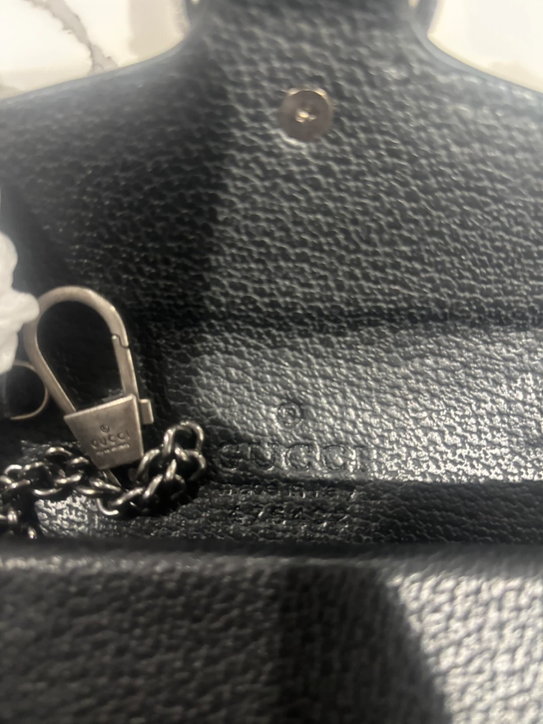 Gucci Dionysus Wallet on Chain Black GG Canvas - photo 5