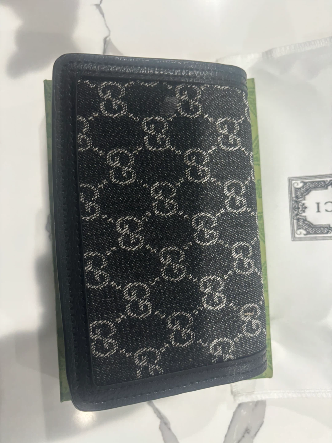 Gucci Dionysus Wallet on Chain Black GG Canvas - photo 3