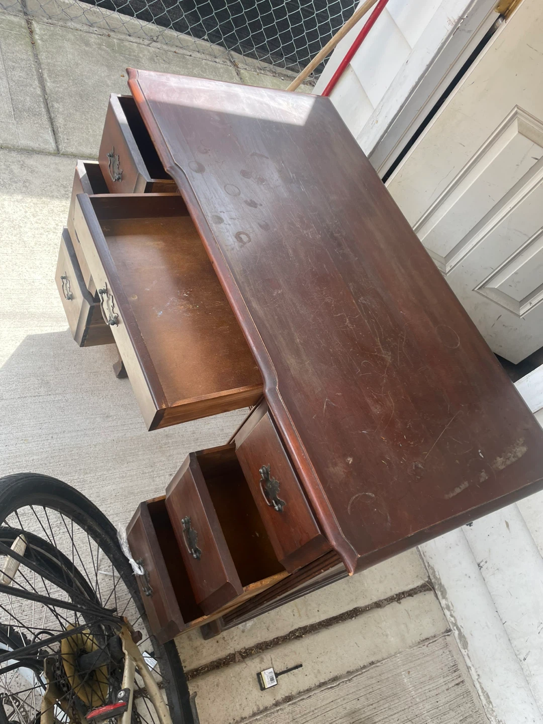 Vintage Wood Writing Desk - photo 5
