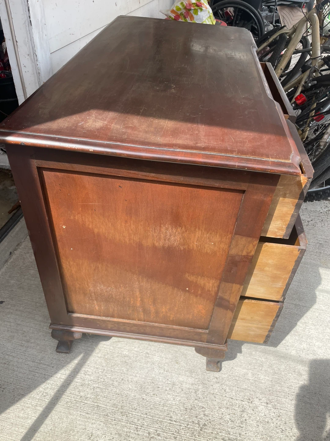 Vintage Wood Writing Desk - photo 3