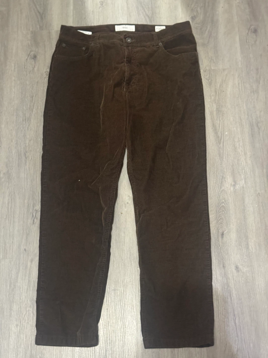 Brax Cooper Pants Men's Corduroy Size 36/34 Brown Regular Fit