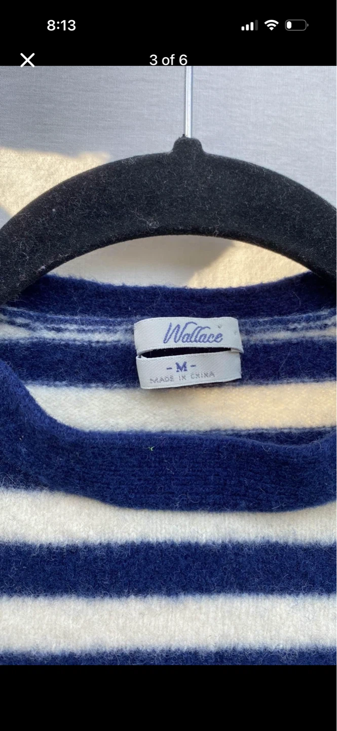 Wallace Merino Wool Striped Sweater - photo 3