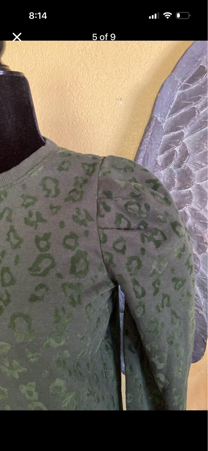 Buffalo David Bitton Animal Print Sweater With Puff Shoulders - photo 5