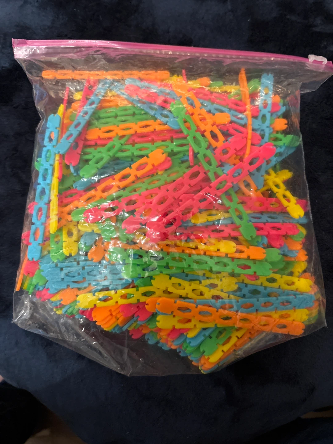 Bag of Colorful Plastic Building Sticks - photo 2