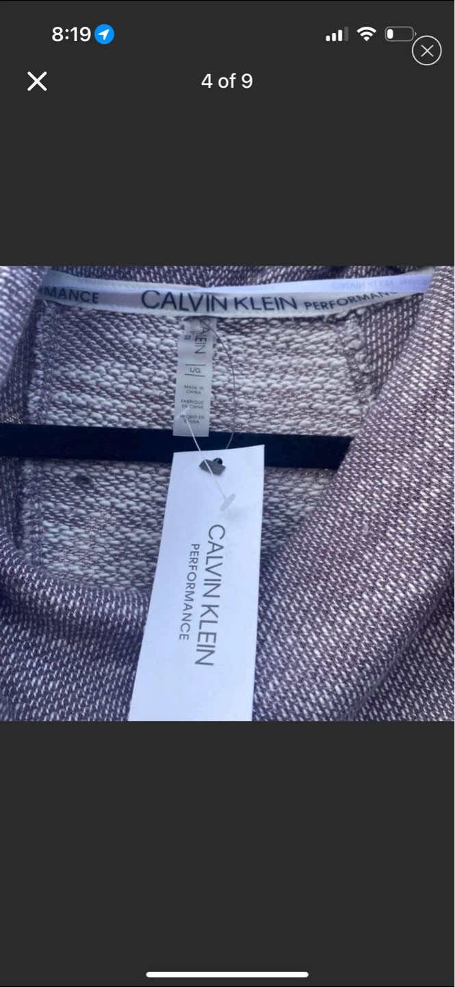 Calvin Klein CowlNeck Tulip-Hem Purple Sweat Shirt New - photo 5