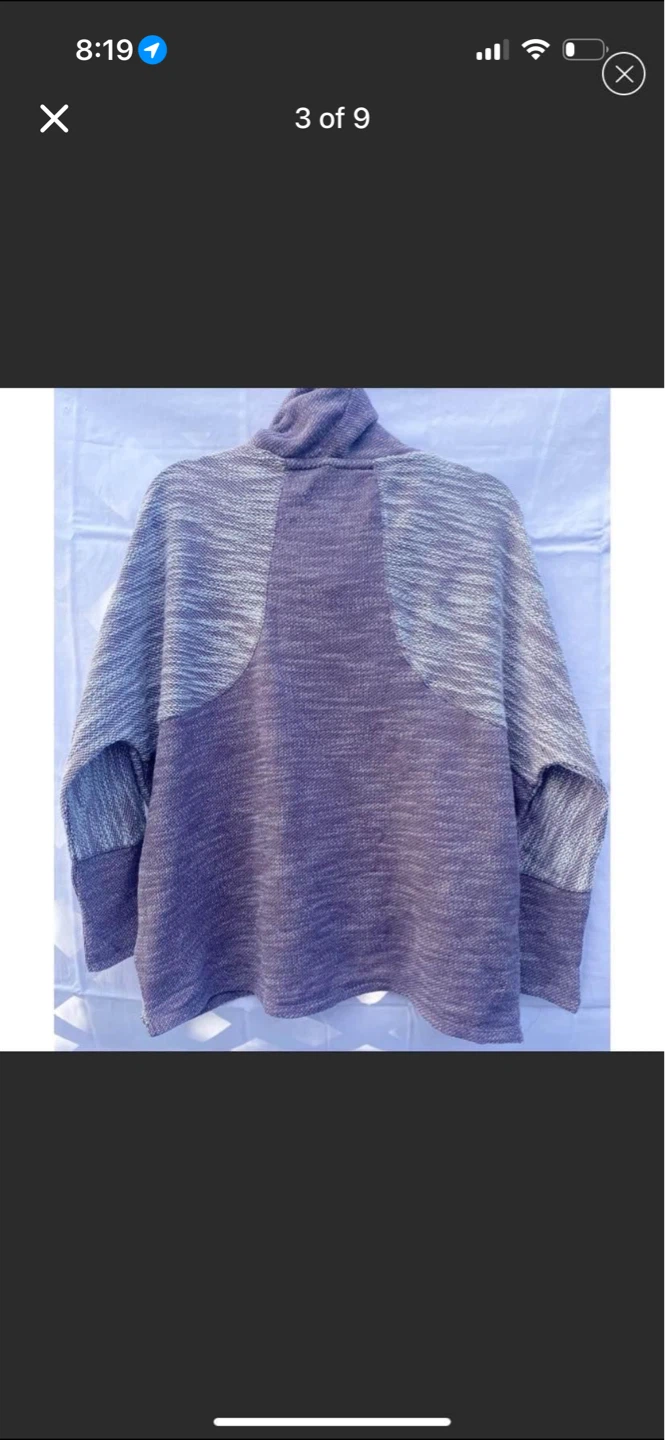 Calvin Klein CowlNeck Tulip-Hem Purple Sweat Shirt New - photo 4