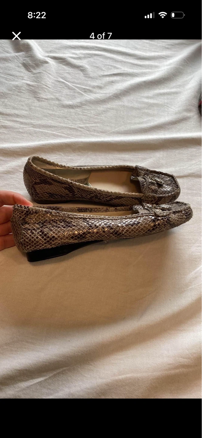 Michael Kors Snake Skin Loafers With Small Heel - photo 5