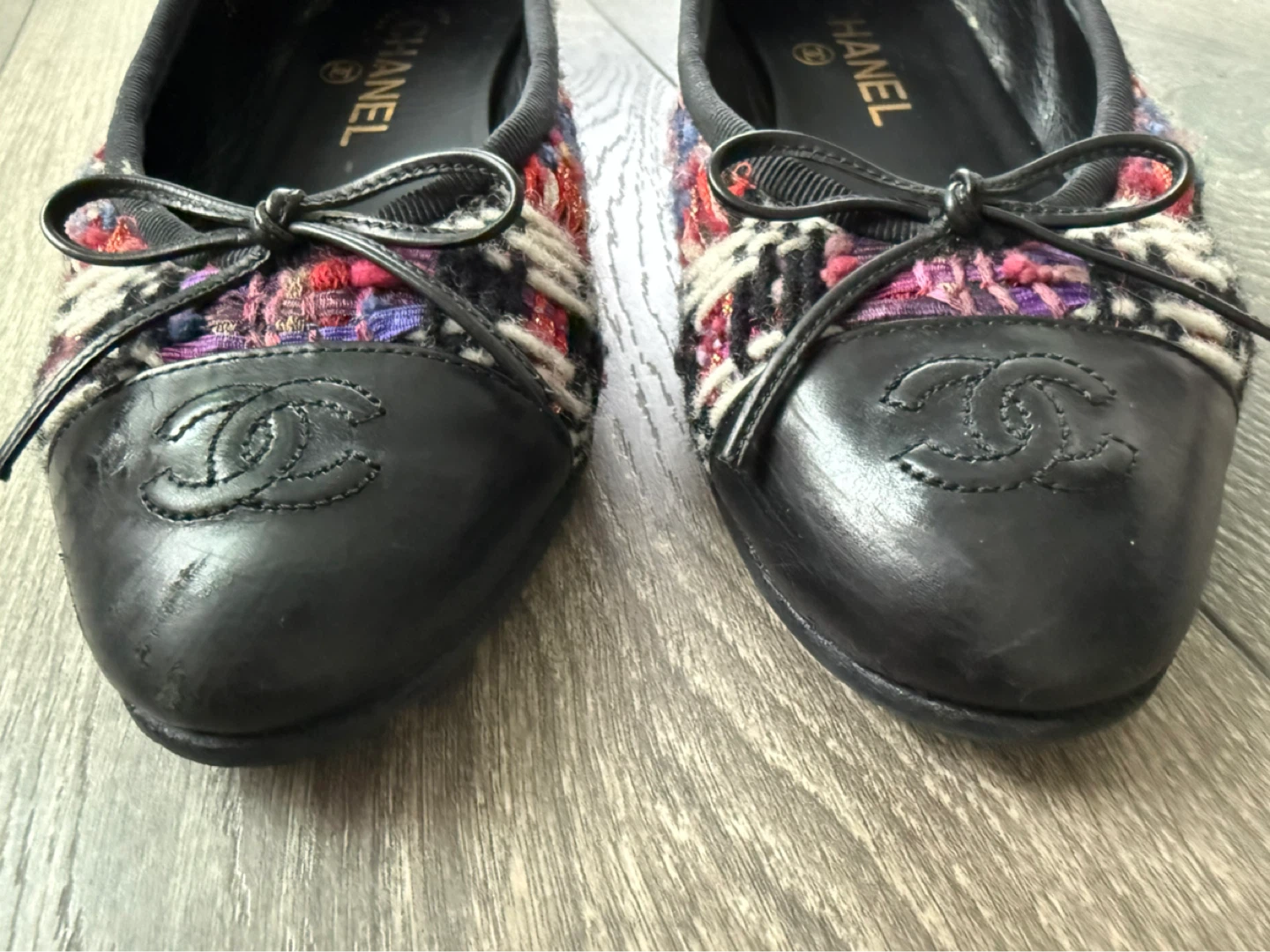 Authentic Chanel Tweeds Ballet Flats 36.5 - photo 2