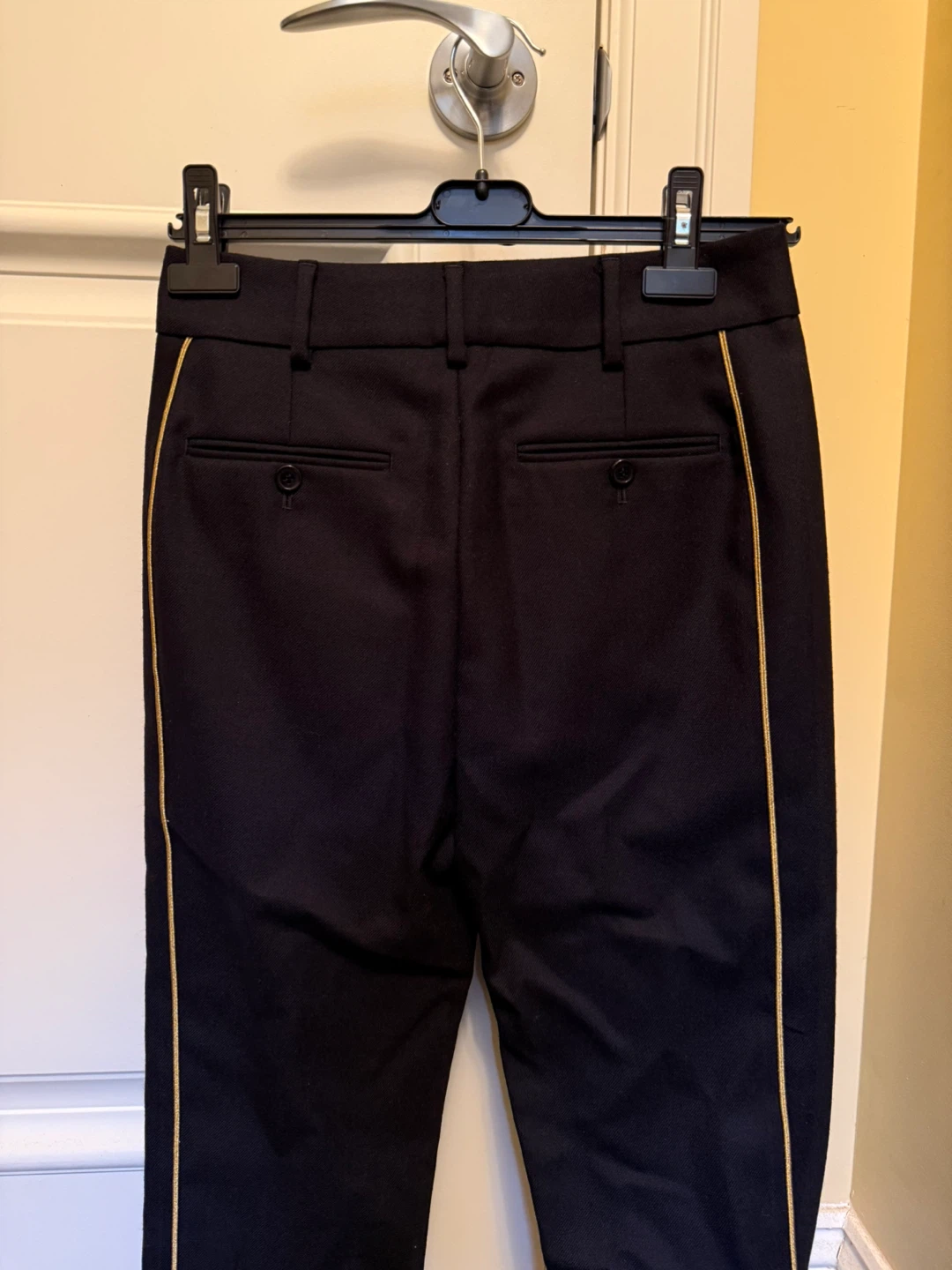 NWT Saint Laurent Paris Black Wool Pants Women Size 34 - photo 5