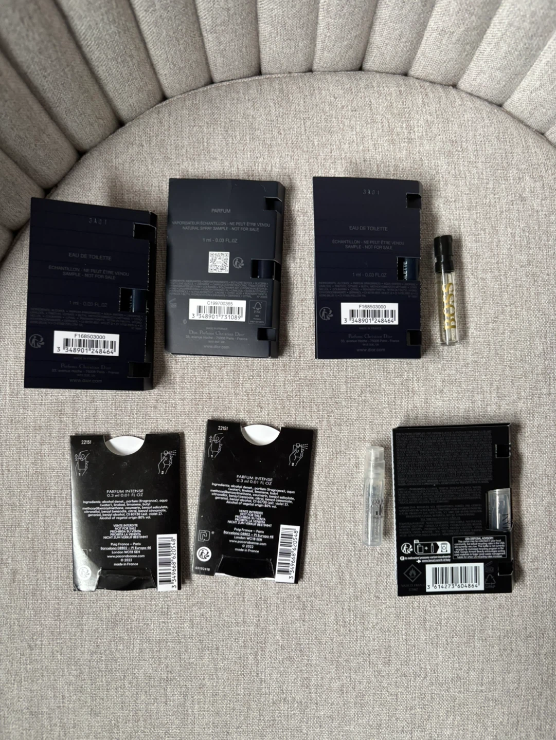 Dior Sauvage, Paco Rabanne Invictus, etc,Perfume Samples - photo 2