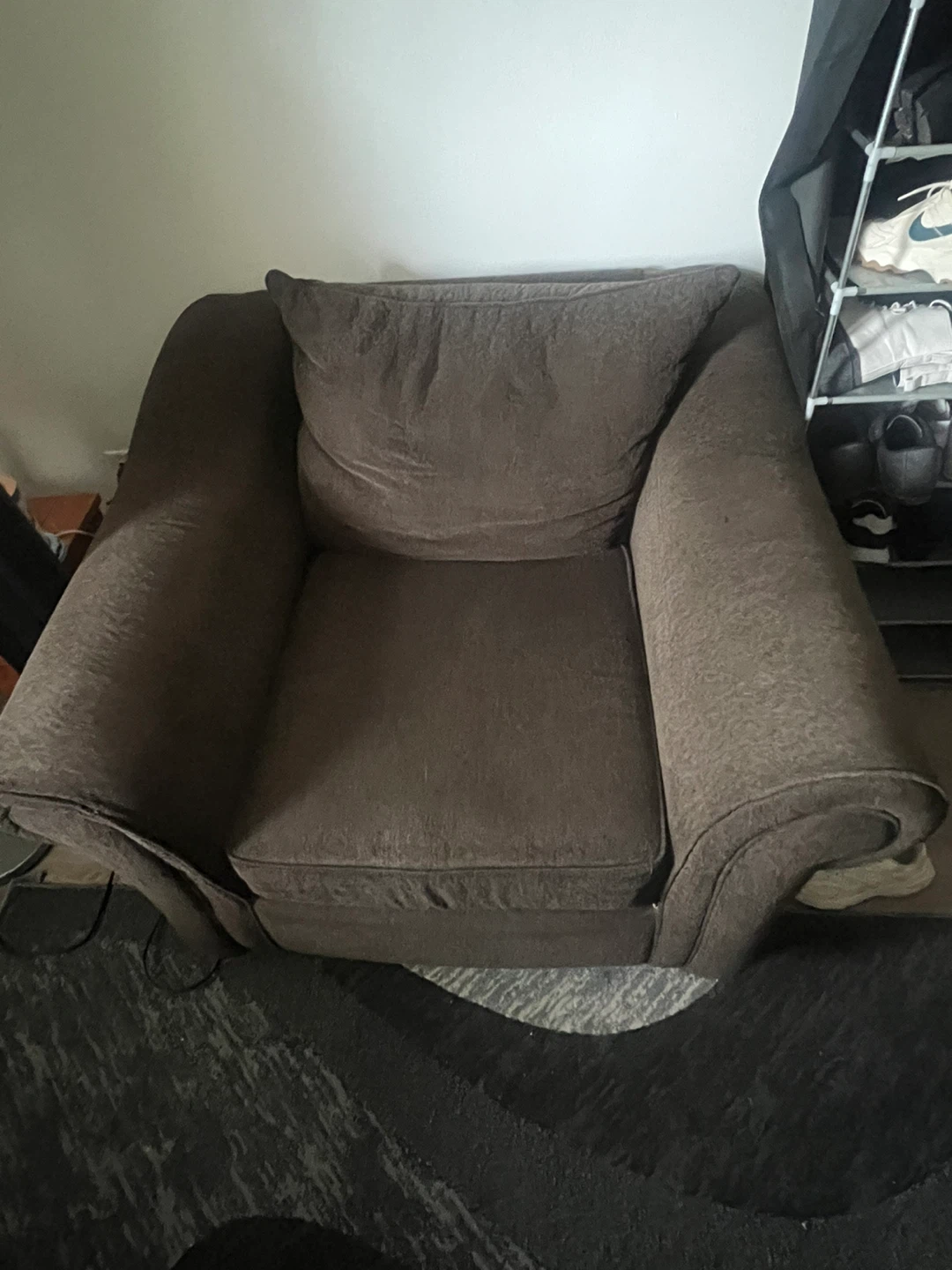 Brown Fabric Sofa pair - photo 4