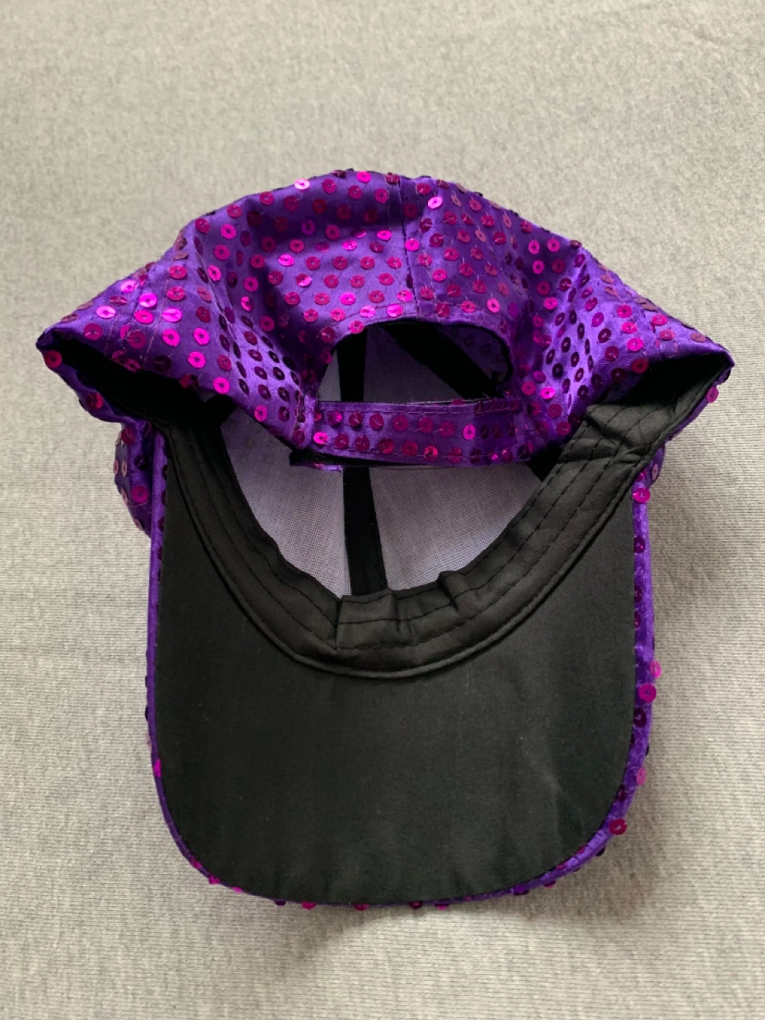 Purple Sequin Baseball Cap - photo 2