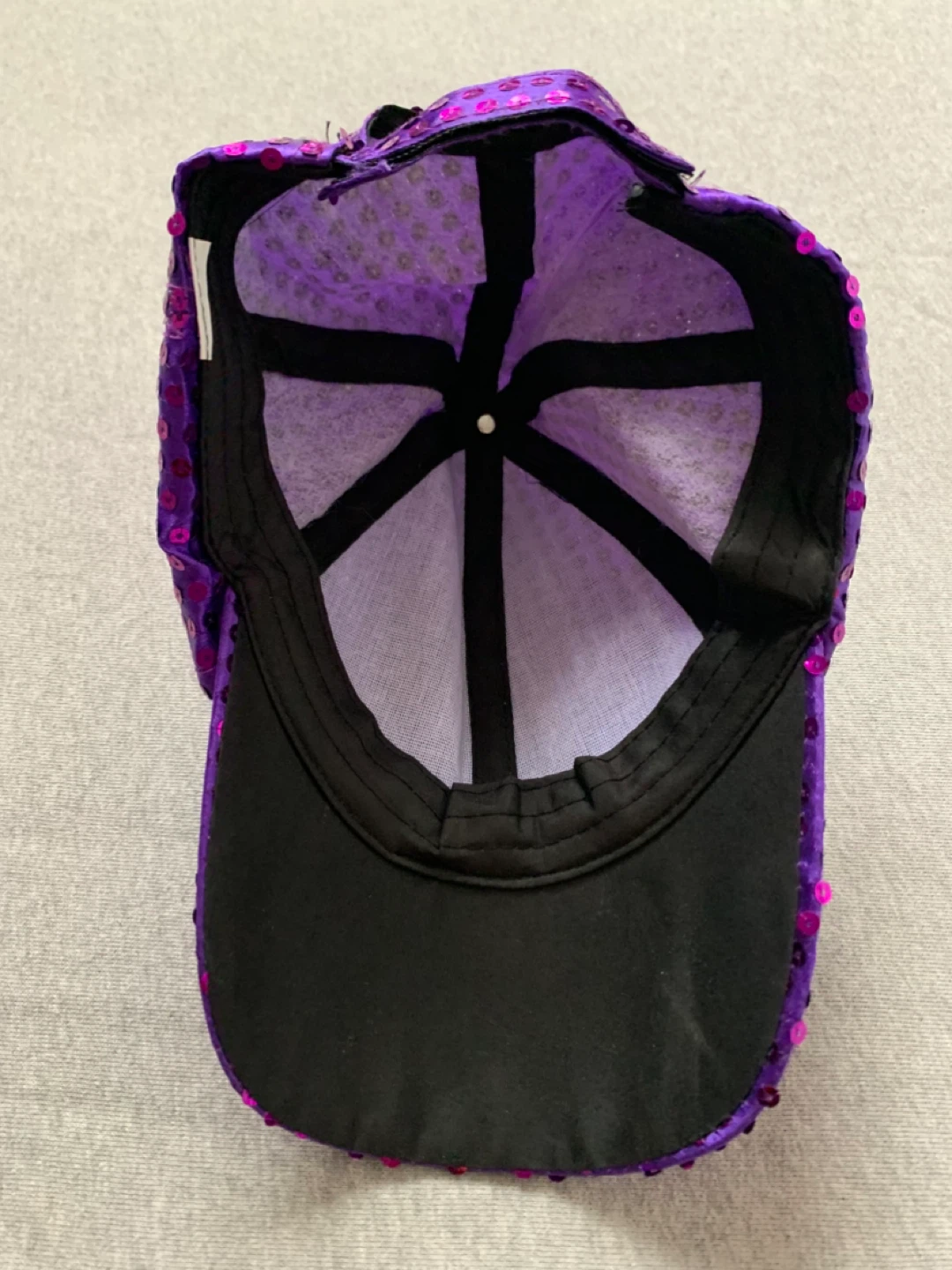 Purple Sequin Baseball Cap - photo 3