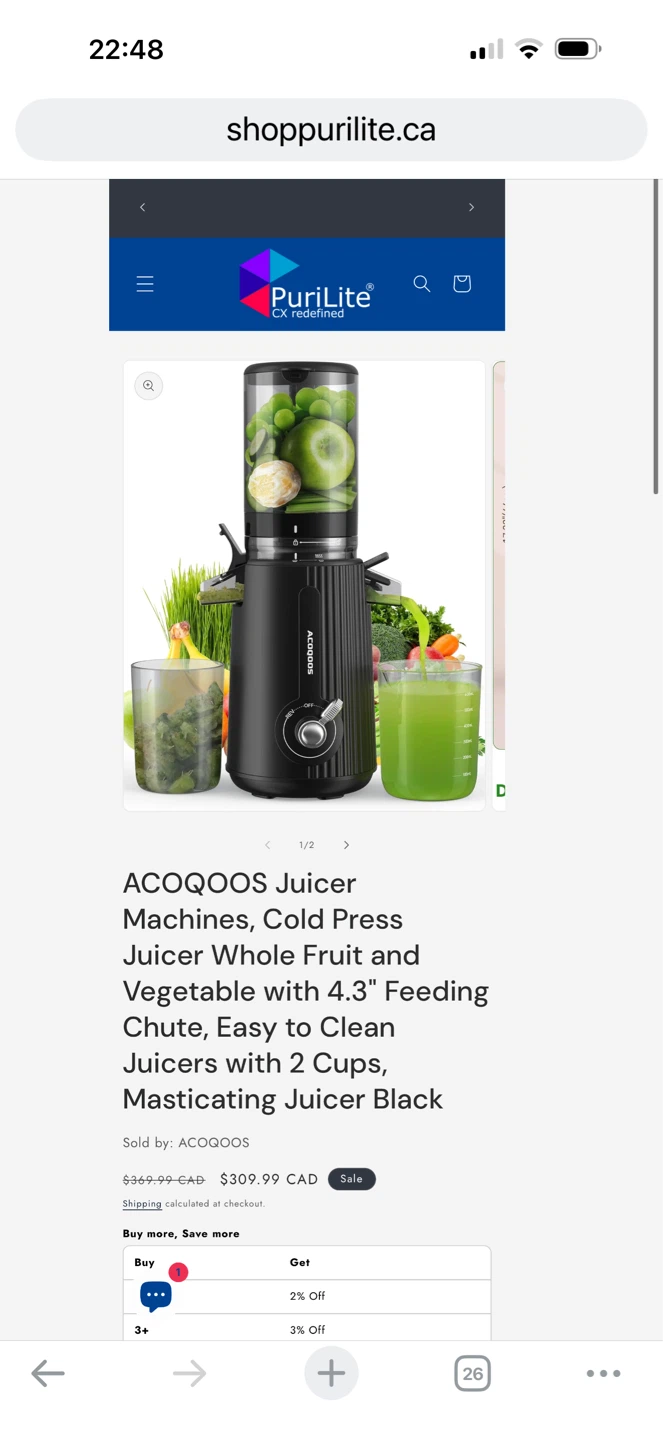 Like New ACOQOOS Food Processor