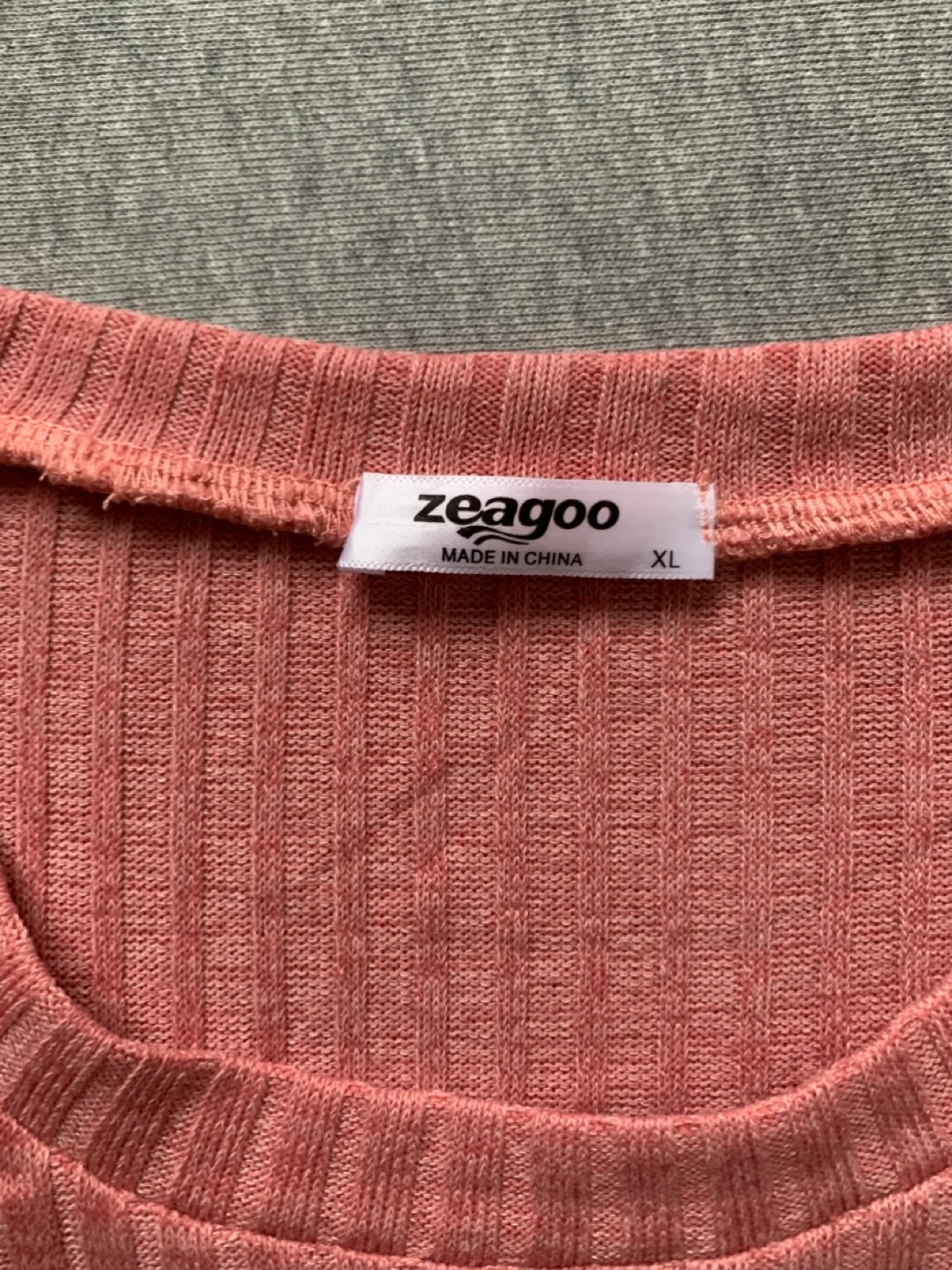 Pink Ribbed Puff Sleeve Sweater Dress WITH POCKETS- Size XL - photo 3