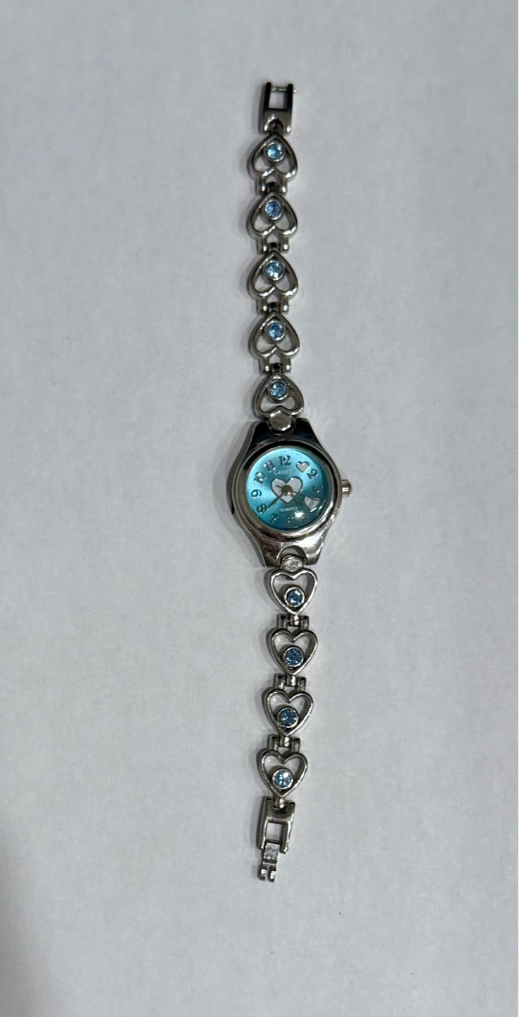 George Quartz Watch with Heart Design