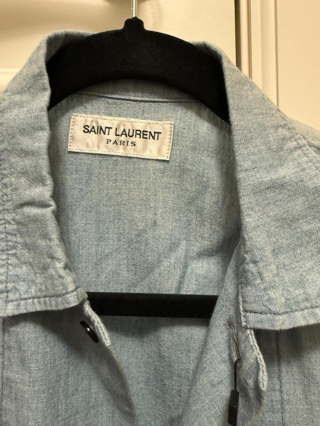 NWT Saint Laurent Paris Men’s Short Sleeve Shirt XS - photo 2