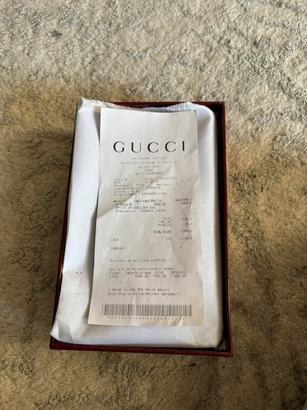 Gucci brown and dark blue Mini shoulder Bag - photo 2