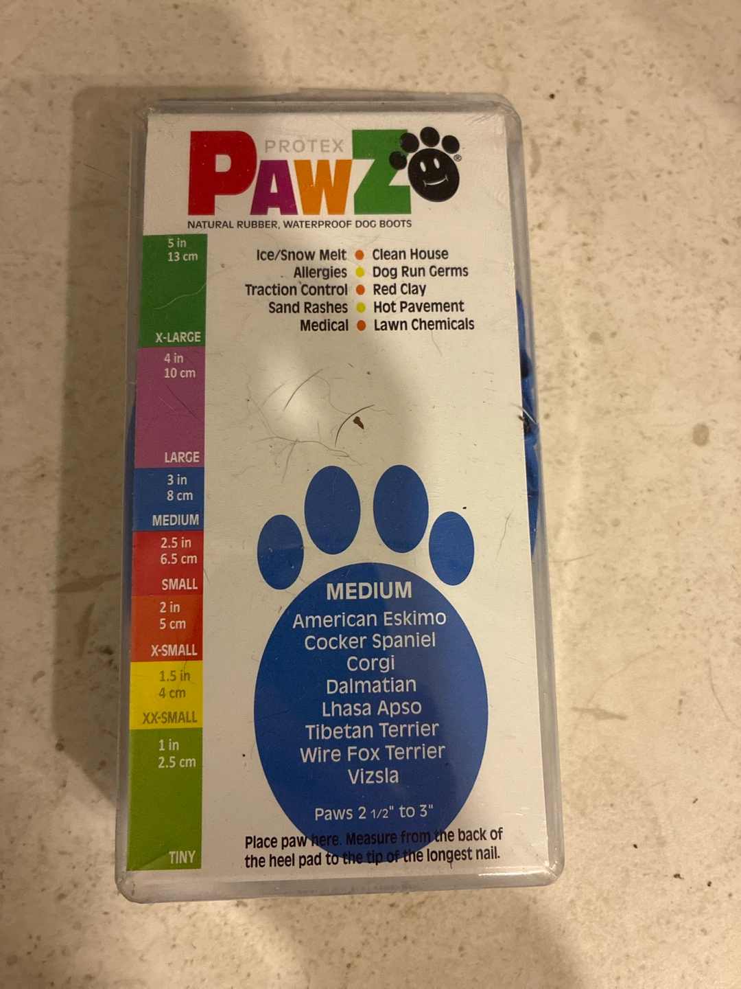 PRO-TEX Pawz Medium Natural Rubber Dog Boots (12 Pack) - photo 2