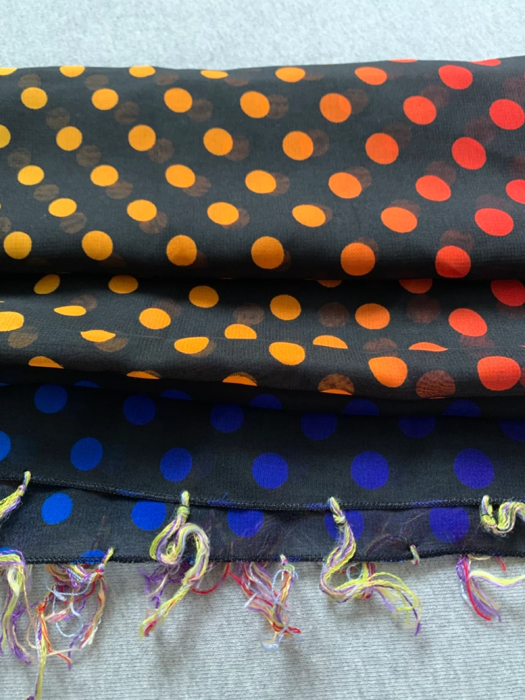 Rainbow Polka Dot Sarong / Cover Up / Scarf - photo 2