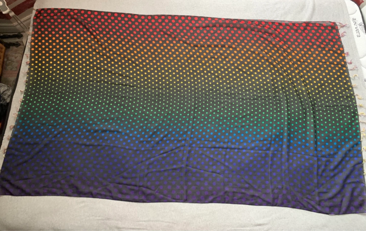 Rainbow Polka Dot Sarong / Cover Up / Scarf